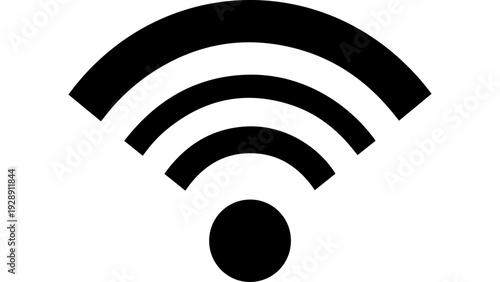 Premium vector of Black WiFi signal icon vector isolated on white background