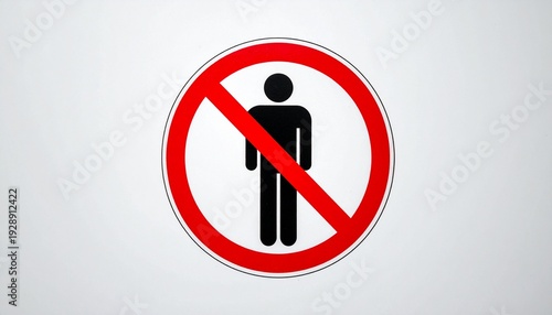 No Pedestrians Allowed: Restricted Access Sign
