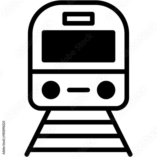 Train Transport and Railway Travel Vector Icon