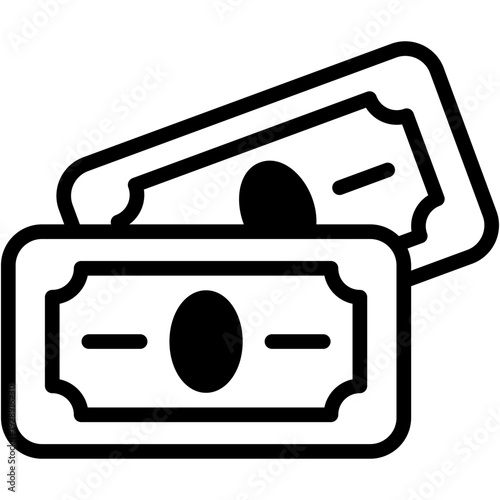 Cash Money and Payment Currency Vector Icon