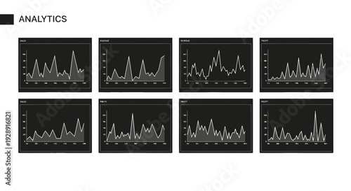 Analytics Dashboard with Multiple Graphs and Charts