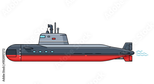 Modern Submarine Vessel Design, Underwater Military Ship