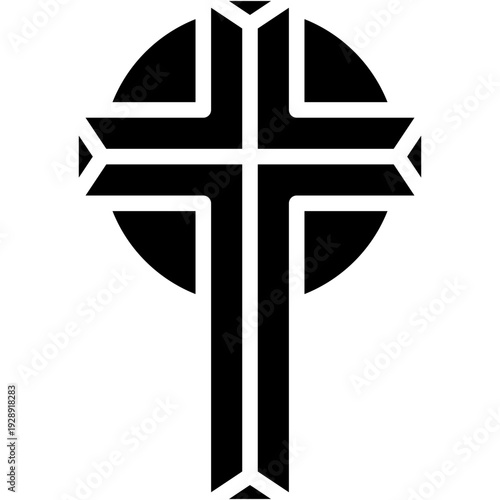 Lent Cross and Christian Easter Tradition Vector Icon