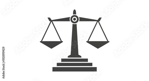 A balanced scale illustration symbolizes fairness and justice in a neutral setting.