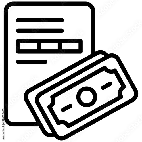 Salary Wage and Finance Payroll Money Vector Icon