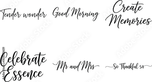 Beautiful Calligraphy Phrases for Special Moments