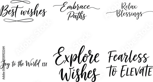Inspirational Quotes and Wishes in Elegant Script Font