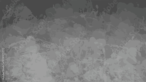 グランジ背景 グレーのかすれテクスチャが広がるダメージ加工抽象デザイン素材 ビジネスにも使えるシンプルベクター / Grunge background gray distressed texture abstract design vector for business and modern use