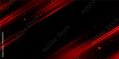 An abstract red wallpaper featuring a digital motion design with glowing laser lines and a bright wave pattern against a dark black texture to create a high-tech energy backdrop illustration