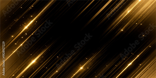 A futuristic abstract background features a glowing burst of starlight and energy waves with motion lines across a black space design
