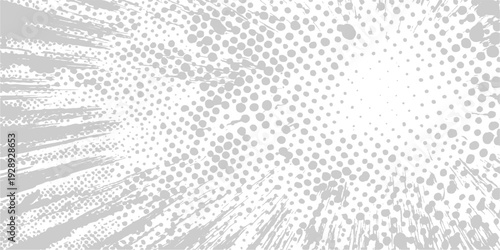 Comic Style Abstract: A dynamic abstract background bursts with textured gradients and a mesmerizing dotted pattern, creating a modern and visually engaging design. 