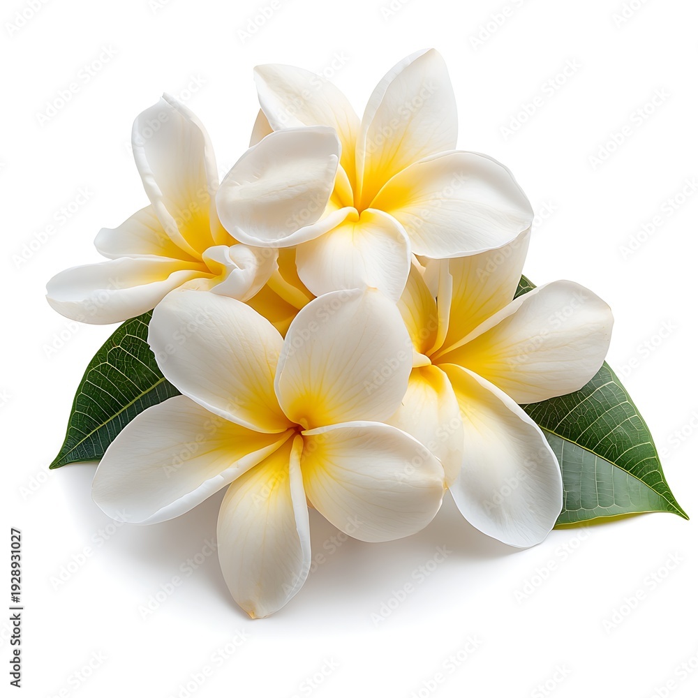 Fototapeta premium Beautiful tropical flower arrangement with vibrant colors and delicate petals in natural light