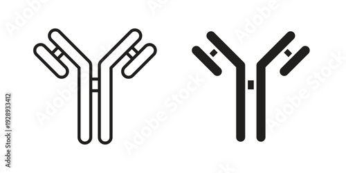 Antibody icon. Premium thin line vector illustrator. Vector EPS10