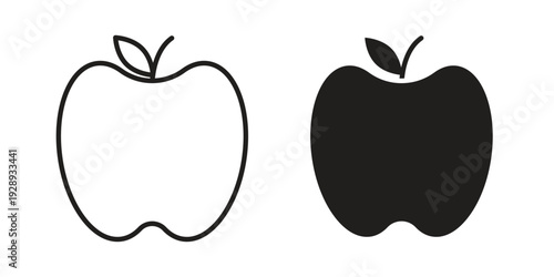 Apple icon. Premium thin line vector illustrator. Vector EPS10