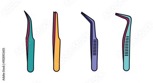 Craft Tweezers Line creative abstract minimal