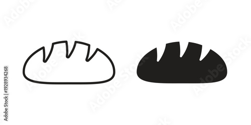 Bread loaf icon. Premium thin line vector illustrator. Vector EPS10