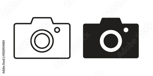Camera icon. Premium thin line vector illustrator. Vector EPS10