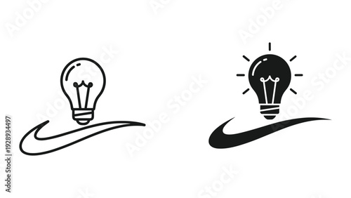 Creative business ideas shining bright with inspiration