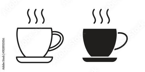 Coffee icon. Premium thin line vector illustrator. Vector EPS10