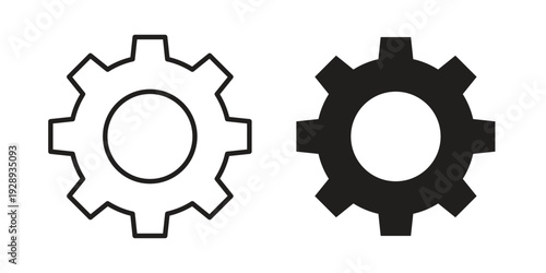 Cogwheel icon. Premium thin line vector illustrator. Vector EPS10