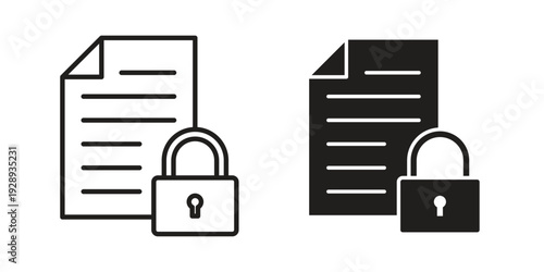 Confidential icon. Premium thin line vector illustrator. Vector EPS10