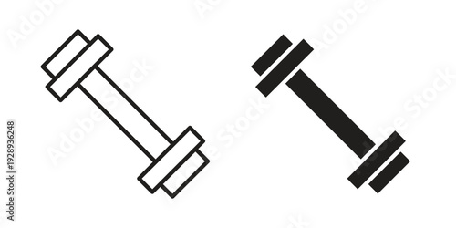 Dumbbell icon. Premium thin line vector illustrator. Vector EPS10