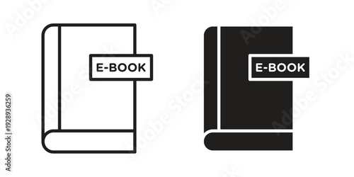 E-book icon. Premium thin line vector illustrator. Vector EPS10