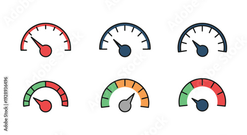 Contour Gauge Line abstract modern style illustration
