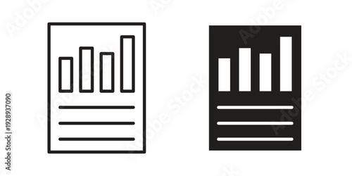 Financial report icon. Premium thin line vector illustrator. Vector EPS10