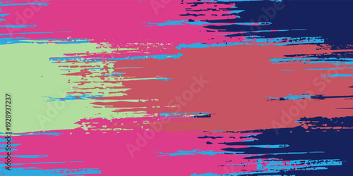 Modern grunge background with colorful brush strokes. Vector version. eps 10