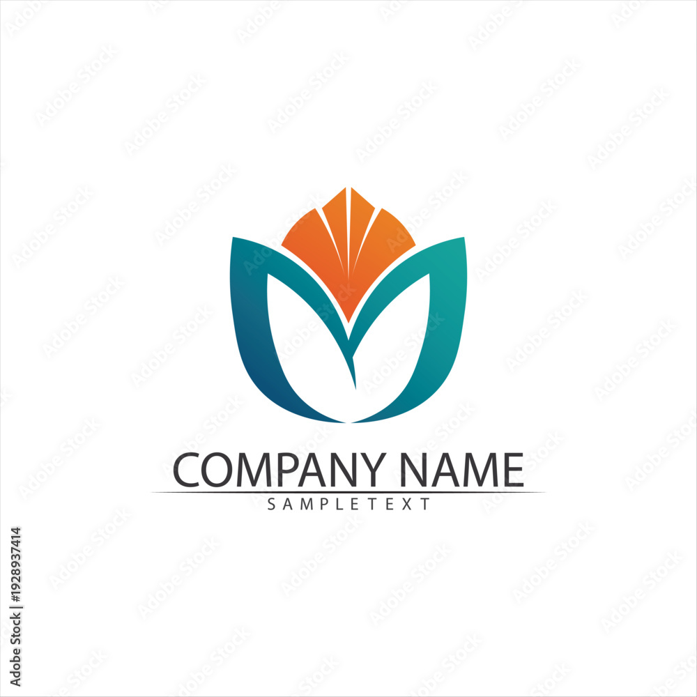 Obraz premium M Letter Logo Template