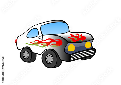 toy car on a white background