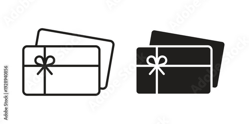Gift voucher icon. Premium thin line vector illustrator. Vector EPS10