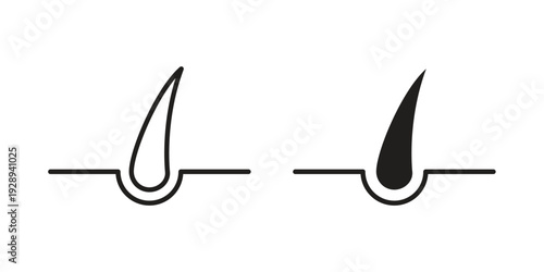 Hair icon. Premium thin line vector illustrator. Vector EPS10