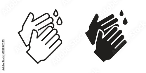 Handwashing icon. Premium thin line vector illustrator. Vector EPS10