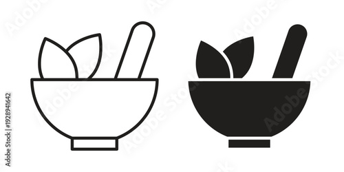 Herbal medicine icon. Premium thin line vector illustrator. Vector EPS10