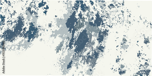 Abstract background with mottled blue and gray shapes on white