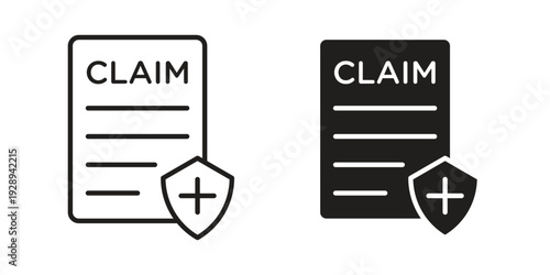 Insurance Claim icon. Premium thin line vector illustrator. Vector EPS10