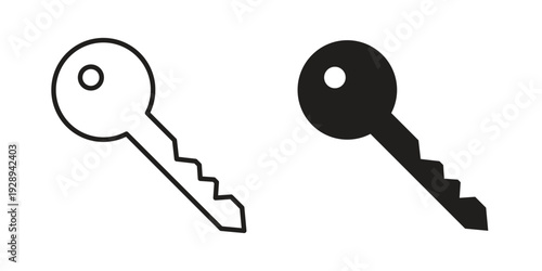 key icon. Premium thin line vector illustrator. Vector EPS10