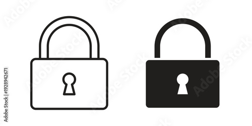Lock closed icon. Premium thin line vector illustrator. Vector EPS10