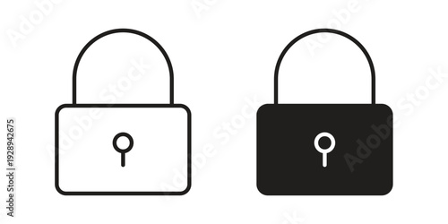 Lock icon. Premium thin line vector illustrator. Vector EPS10