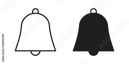 Notification bell icon. Premium thin line vector illustrator. Vector EPS10
