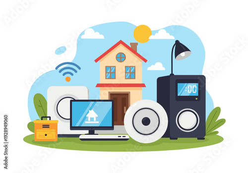 A serene cityscape at dawn, capturing the tranquility and freshness of early morning with soft, warm lighting, perfect for travel and lifestyle conten