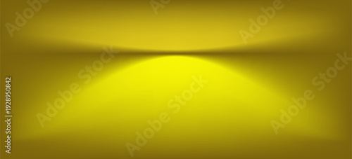 yellow background abstract with Gradient in empty room studio, Yellow empty room studio gradient used for background, yellow background studio with shine. EPS 10