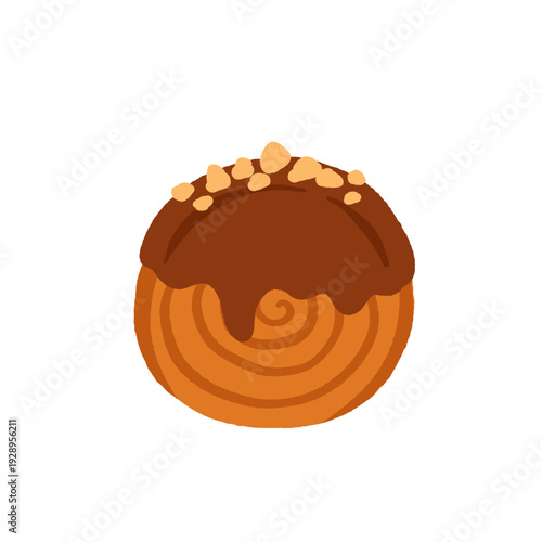 Sweet pastries and bakery desserts set. Flat vector illustration of cakes, buns, rolls, cupcakes and cookies. Cute cartoon confectionery collection isolated on white background