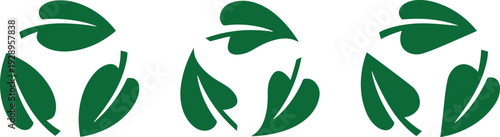 green leaves, abstract foliage pattern, minimalist botanical illustration, organic shapes, vector art, clean lines, modern style