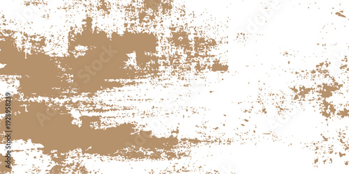 Vintage aged wall surface with a weathered rust pattern and peeling brown paint on a dirty rough metal grunge texture background