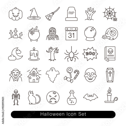 ハロウィンアイコンセット