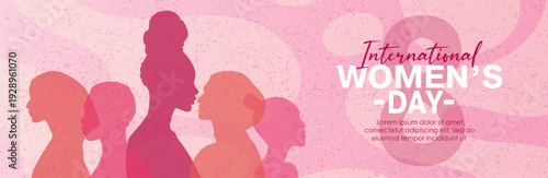 International Women's Day. March 8. Vector illustration, flat design.