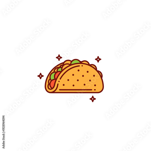 Delicious Taco with Fresh Ingredients and Savory Fillings